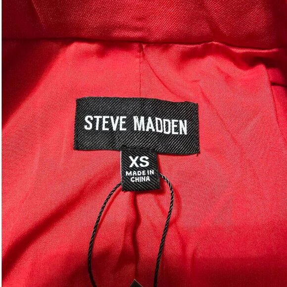 Steve Madden NWT Payton Blazer in Red Sz XS - Picture 7 of 11